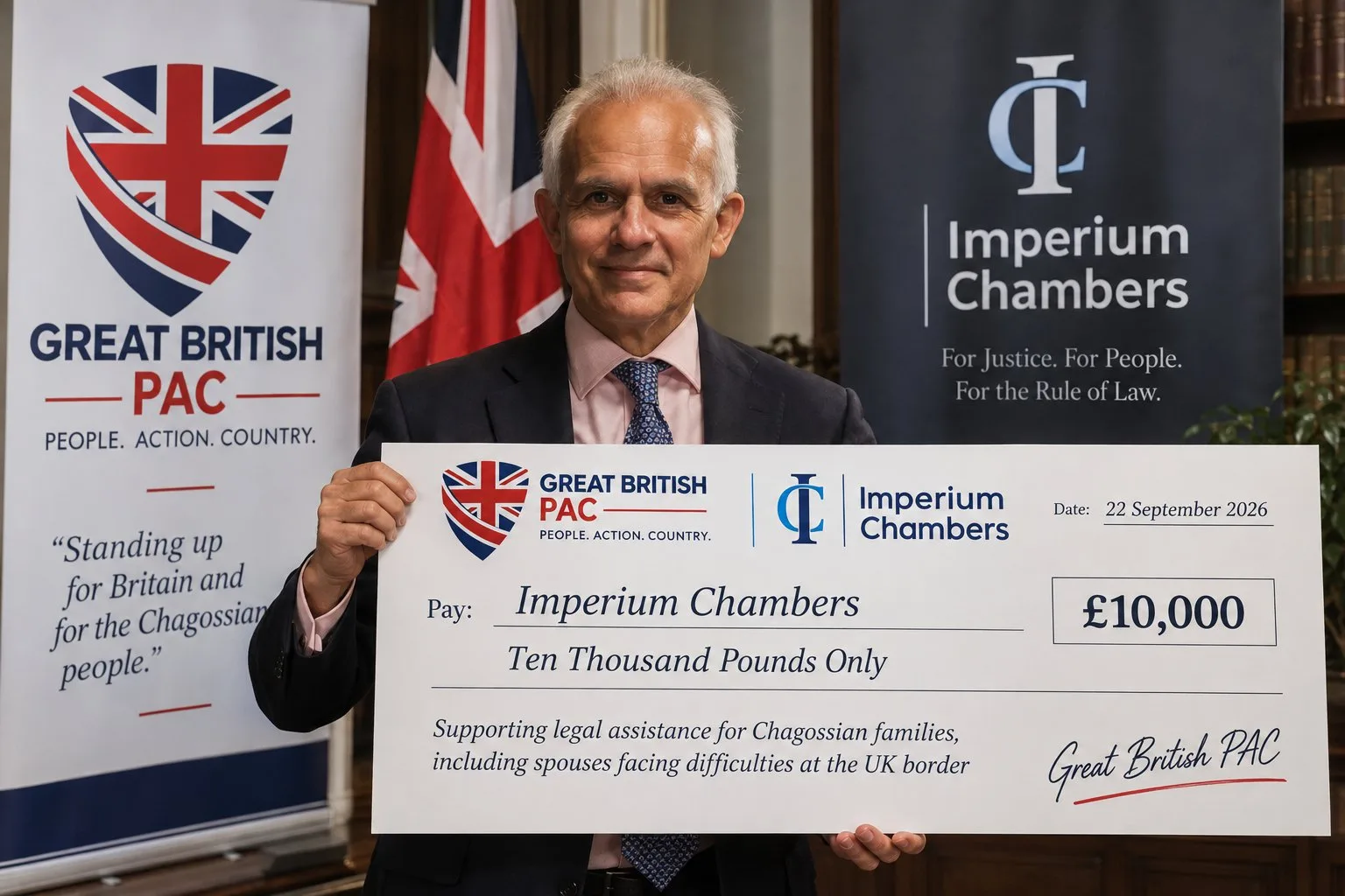 Great British PAC provides £10,000 emergency legal funding as Chagossian families face crisis on arrival in Britain