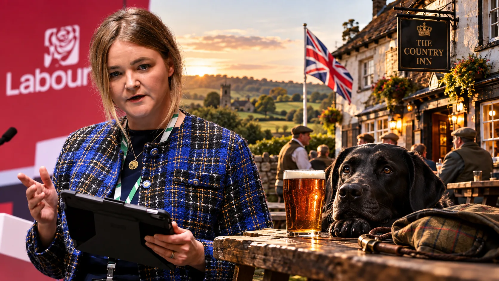 Labour minister brands vision of warm ale, pubs and black labradors a "far-Right fantasy"