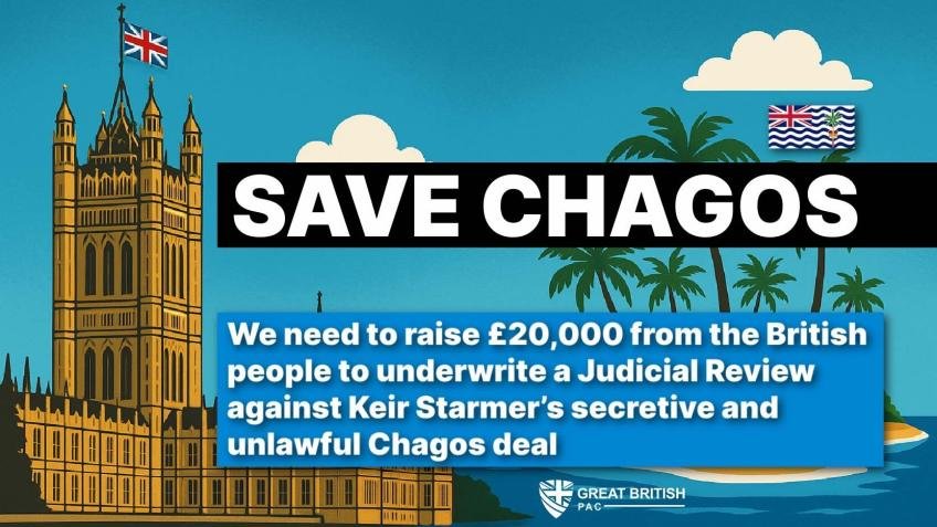 Great British PAC campaign imagery supporting the Chagos legal fight