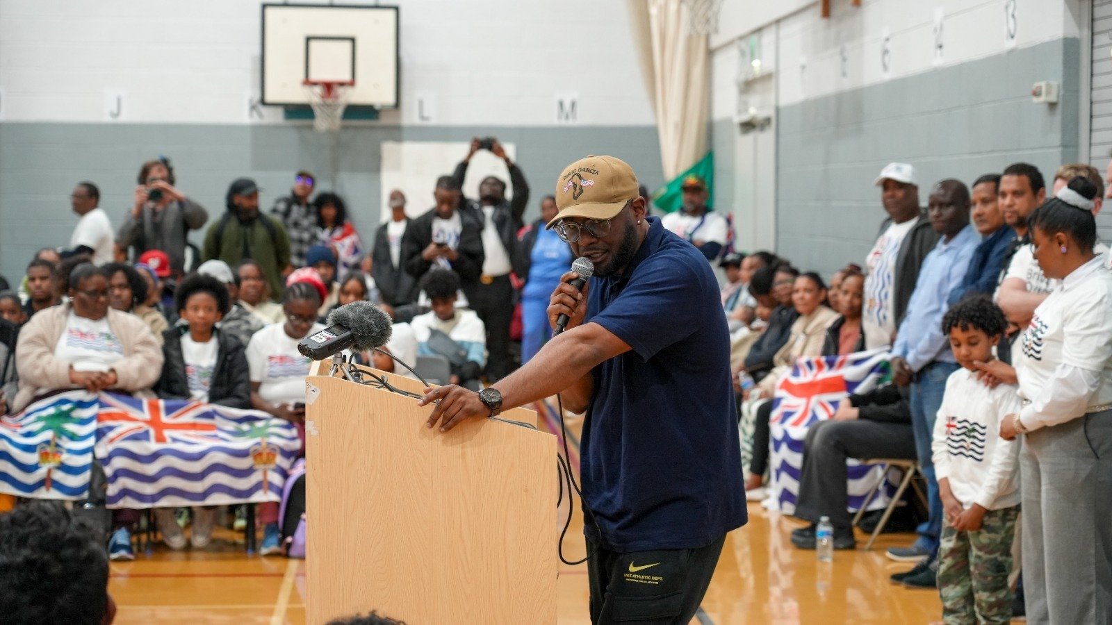 Misley Mandarin at a community event in London