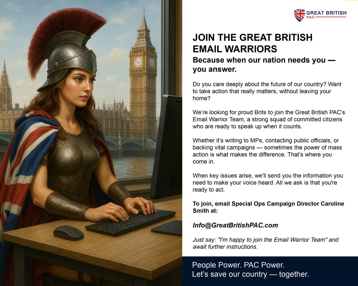 Great British PAC Email Warriors campaign